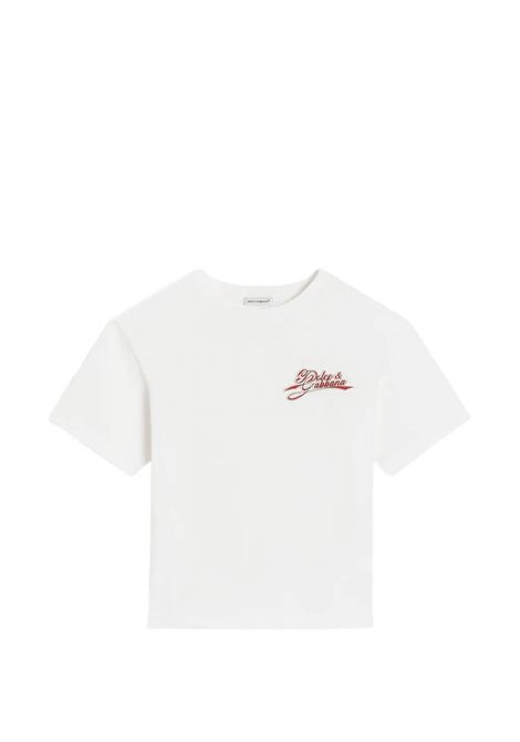 T-shirt con logo DOLCE & GABBANA KIDS | L4JTHV G7P4YW0111